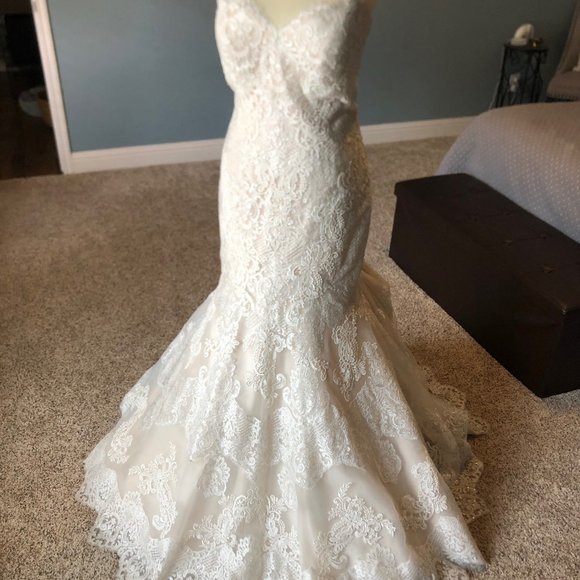 Allure Bridals Wedding Dress Gold/Ivory/Silver